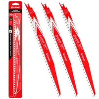 Набор полотен для сабельной пилы по дереву Ezarc 8021C03, 3 шт