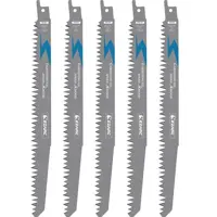 Набор полотен для сабельной пилы по дереву Ezarc 802037, 5 шт