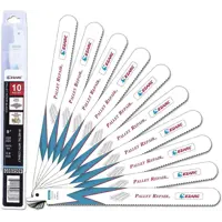 Набор полотен для сабельной пилы по дереву Ezarc 802042, 10 шт