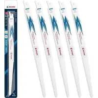 Набор полотен для сабельной пилы по дереву Ezarc 802026, 5 шт