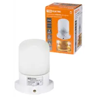 Светильник ЖКХ Tdm electric Sq0303-0048 60 Вт IP44 цилиндр цвет белый накладной