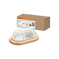 Светильник для сауны TDM НПБ1402 сосна овальный с решеткой 60 Вт IP54