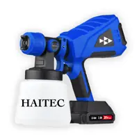 Краскопульт аккумуляторный Haitec HT-ASA850Li, 21 В Li-Ion 2x2 Ач, 0.8 л/мин