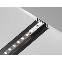 Профиль алюминиевый Ambrella light Illumination встраиваемый 21.5x6.8 для светодиодной ленты до 11мм GP1001BK/BK