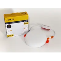 Светильник точечный встраиваемый светодиодный I-Watt i-16119 18Вт 4200К 1800Лм 175-240V цвет белый