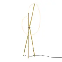 Торшер светодиодный Maytoni Mod369fl-l36bs3k теплый белый (желтый) свет цвет жёлтый/золотой