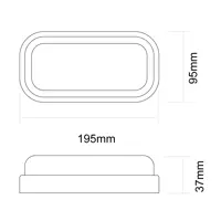 Светильник ЖКХ светодиодный Ultraflash 15350 18 Вт IP65 овальный цвет белый накладной