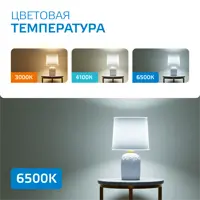 Набор ламп светодиодных Gauss 33136 E14 180-240 В 6 Вт свеча матовая 470 Лм холодный белый (голубой) свет 10 шт