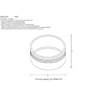 Декоративное кольцо для точечного светильника внутреннее Crystal Lux CLT Ring 013 GO