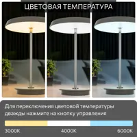 Настольная лампа светодиодная Citilux Lina Cl812012 холодный белый (голубой) свет цвет серый/серебристый