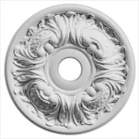 Декоративная потолочная розетка из гипса белая Artpole SR18, 30 см