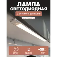 Светильник светодиодный ГЕЛЕОС P1 с PIR-датчиком движения, 50см, 2.5Вт, 3000К, 3.7V 2200mAh, MicroUSB, магнитный