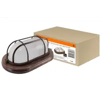 Светильник ЖКХ Tdm electric SQ0303-0437 60 Вт IP54 овал цвет венге накладной с решеткой