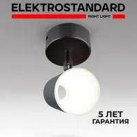 Светильник светодиодный Electrostandard Snappy DLR025 5W 4200K черный матовый 5 Вт 1.70 м²