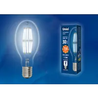 Лампа светодиодная UNIEL UL-00003760 E40 220 В 30 Вт овал прозрачная 250 Лм нейтральный белый свет