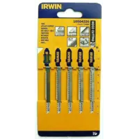 Пилка для лобзика по дереву Irwin 10504226 чистый рез, 5 шт