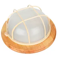 Светильник ЖКХ CAMELION НБП 14088 с решеткой 60 Вт IP54 круг цвет бежевый