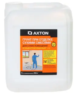 Грунтовка концентрат для сухих помещений Axton 5 л