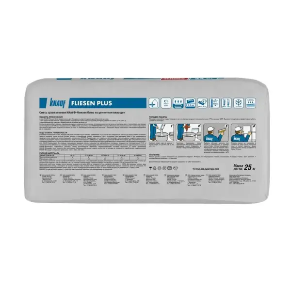 клей для плитки knauf флизен 25 кг 222